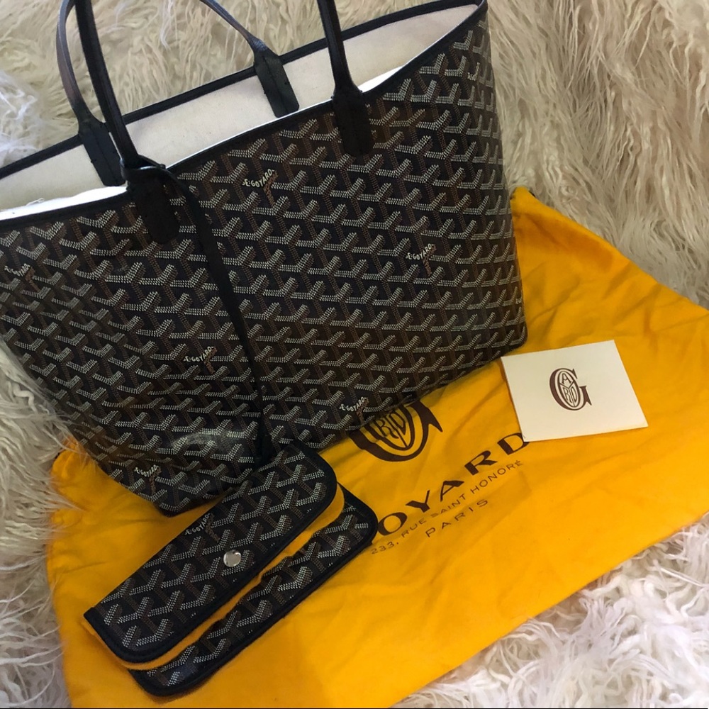 Authentic Black Goyard St. Louis PM Tote 🖤